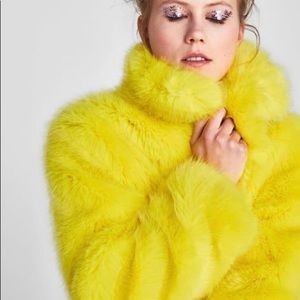 ZARA Faux Fur Coat